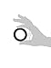 Doc Johnson OptiMALE - Thick 3 C-Ring Set - Stretchy Silicone - Black
