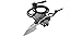 CRKT Ruger Carbine Neck Knife: Full Tang Fixed Blade EDC Knife, Stonewashed Plain Edge Drop Point Blade, Glass-Reinforced Nylon Sheath with Lanyard R2701