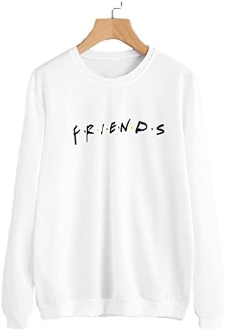 Dizoo Fisy Women's Long Sleeve Sweatshirt Letter Print Lightweight Pullover Top
