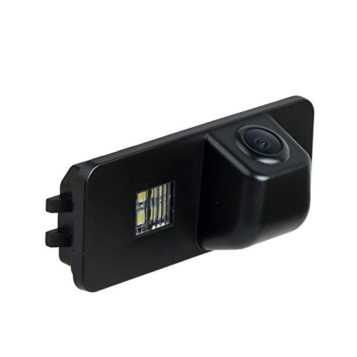 Misayaee Rear View Back Up Reverse Parking Camera in License Plate Lighting Night Version (NTSC) for VW Golf V VI/ MK6 Golf 5/6 Scirocco EOS Lupo/Passat B7CC /Phaeton Beetle/Seat Leon 2