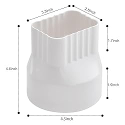VYH Premium Rain Gutter Downspout Adapter 2.5" x