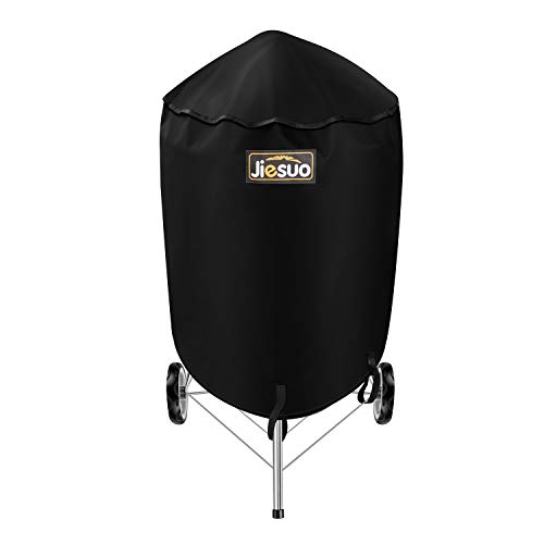 JIESUO BBQ Grill Cover for er Charcoal Kettle Heavy Duty Waterproof
