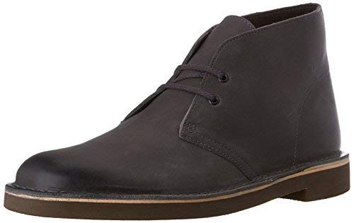 Clarks Men's Bushacre 2 Chukka Boot, Grey Leather, 13 M US