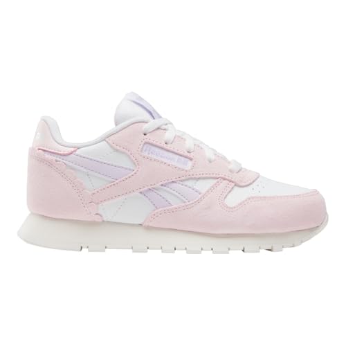 Reebok Baskets Classiques en Cuir pour bébé Fille, Craie/Framboise, Taille 23,5 EU, Chalk Frostedberry, 23.5 EU