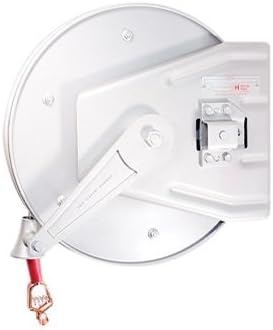 Garsite - Hannay Reel -Static Grounding Reel, 100 Ft. Reel with Cable, Hannay Reels Static Grounding Reel, Spring Rewind, Painted Garsite Silver (75 Foot Cable Included).