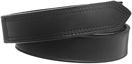 Hunter Allen Men's Full Grain Leather Velcro Work Belt - Black 42"