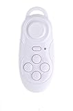 Gloriest Mini Multifunction Portable Wireless Gamepad Remote Controller,Bluetooth V3.0, IOS VR Headset Google Cardboard Ebook Powerpoint Android TV (White)