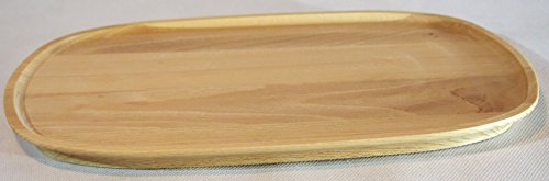 EFO Holzplatte – Servierplatte Holz – Servierteller - Holzplatte Deko – Serviertablett Holz - ovale Platte Holz für… – Bild 3