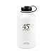 45 Degree Latitude Beer Growler, Enjoy Your Favorite Craft Beer Or IPA from The Comfort of Your Own Home, Stainless Steel Growler 64 oz - White