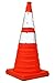Eurow Reflective Safety Cone with Nighttime LED Lights Multipurpose Traffic Sports Extendable Collapsible 28 Inches