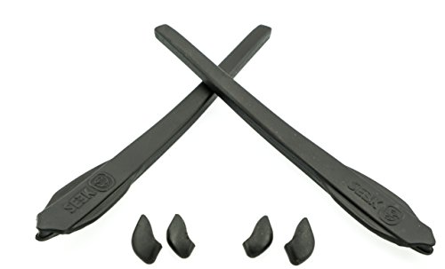 New SEEK OPTICS Rubber Kit Earsocks Nose Pads for Oakley FLAK 2.0 XL - Black