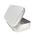 Zanzpc 8-Pack Metal Hinged Tin Box Containers With Solid Hinged Top,Use for First Aid Kit,Survival Kits,Storage,Herbs,Pills,Crafts and More.