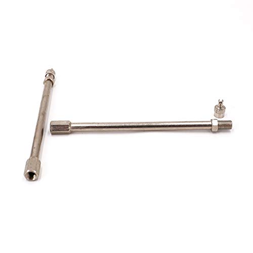UTSAUTO Dually Valve Stem Extenders 5Pcs,6" Straight Metal Dual Wheel