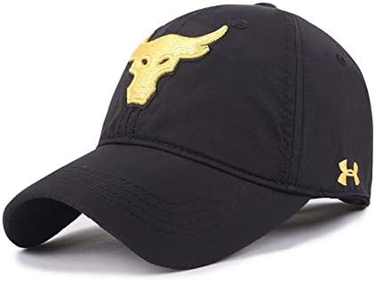 UAOOK Red Baseball Cap Polo Style Classic Sports Casual Plain Sports Outdoor Camping Hiking Sun Visor Hat Adjustable Hip-Hop Baseball Cap Embroidered Bull Design For Kids Boys Girls Men And Women