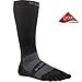 Injinji 2.0 Men's Compression Over The Calf Toesocks, Black, Large
