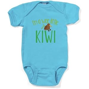 CafePress Im A Wee Little Kiwi (New Zealand Map) Body Suit Infant Baby Bodysuit Romper