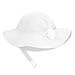 Little Me Quick Dry Infant Sun Hat for Swimming and Sun Protection White 12-24M