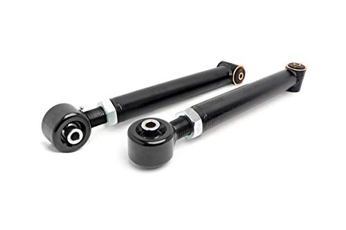Rough Country - 11370 - Rear Lower X-Flex Adjustable Control Arms for Jeep: 07-18 Wrangler JK 4WD, 07-18 Wrangler Unlimited JK 4WD/2WD