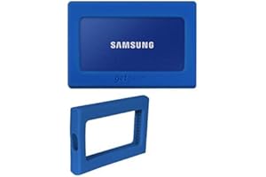 GETGEAR Silicone Bumper for Samsung T7, T7 Touch Portable SSD - 1TB, 2TB, 500GB, USB 3.2, Strong-Shock Absorbing, Slip-Resistant- Blue