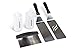 Blackstone Signature Griddle Accessories, 2 Spatulas, 1 Chopper Scraper, 2 Bottles, FREE Recipe Book, 5 Piece Tool Kit for BBQ Grill, great for Flat Top Cooking, Camping and Tailgating (Renewed)