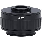 Garosa 0.5X CTV Microscope Lens Adapter 25mm C Mount for Trinocular Microscope CCD Camera Industrial Camera Interface Adapter with Microscope Lens C Mount Adapter