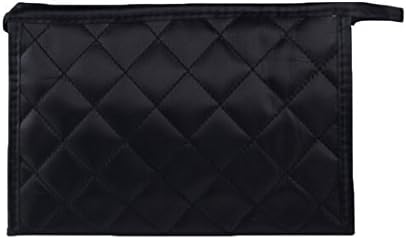 Travel Cosmetic Pouch Bag Makeup Mini Toiletry Organizer Bags for Womens Lady (Black)