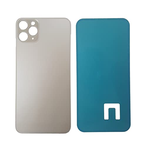 DHLK® Back Cover Glass Rear Housing Glass Replacement compatible with iPhone 11 Pro Max - NO LOGO (WHITE)