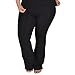 STRETCH IS COMFORT Women's Foldover Plus Size Yoga Pants Black 4X