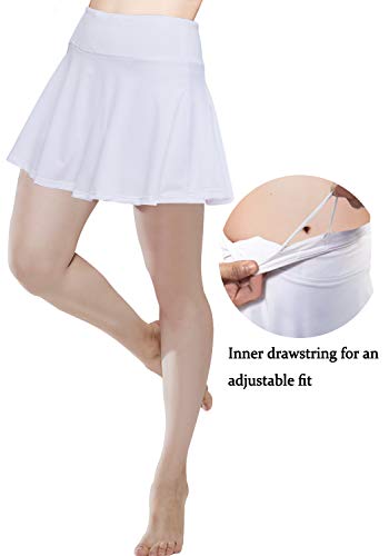 image for HISKYWIN Womens Active Athletic Skorts Lightweight Skirt with Built-in