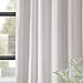HPD Half Price Drapes Signature Velvet Thermal Blackout Curtains for Living Room 108 Inch Long (1 Panel) Rod Pocket Insulated Blackout Curtains for Bedroom Window Curtains, 50W x 108L, Porcelain White