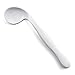 SENIOR ICARE Adaptive Utensils - Right Handed Angled Spoon - Curved Eating Cutlery for Elderly - Self-Feeding, Easy Eating - Japan Design