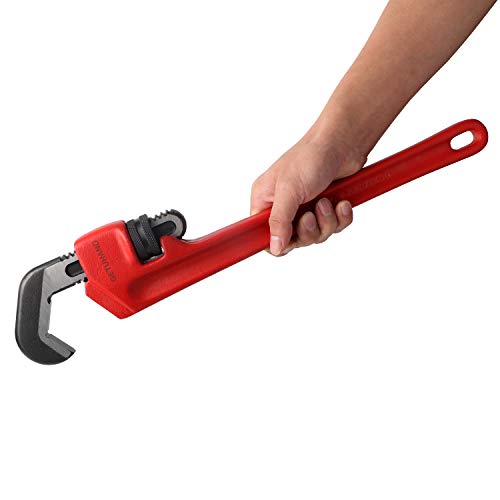 GETUHAND 14-1/2-inch Heavy Duty Hex Pipe Wrench, Model T-017 Straight Plumbing Wrench, 5/8" - 1 1/4" Capacity - Thumbnail 5