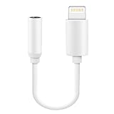 Tailbox Lightning to 3.5mm Headphone Jack Adapter, Lightning Connector to 3.5mm Female Audio Jack Earphone Extender Port Stereo - Support iOS 10.3 and Later