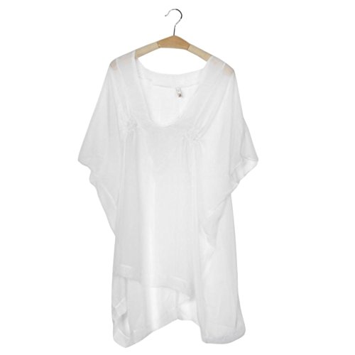Cover Ups for Swimwear Women, Womens Dress, Swimsuit Beach Bathing Suit Bolayu (S, White)
