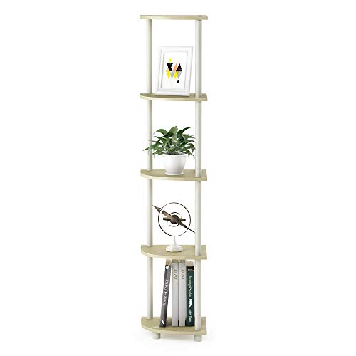 Furinno TurnNTube 5 Tier Corner Display Rack Multipurpose Shelving