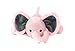 KINREX Baby Pacifier Holder – Soft Elephant Stuffed Animal with Pacifiers Binky Clip for Newborn Babies, Boys & Girls, Preemie, Infant, Pink Measures 18 cm. / 7.09”