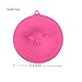 ME.FAN Silicone Cooking Pig Food Storage Suction Lids - Silicone Bowl Covers 3 Set Red