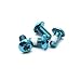 Yoohey M5x10mm Blue Disc Brake Rotor Bolts Screw for MTB Mountain Bike – Pack of 12thumb 1