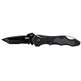 Gerber Kiowa Tanto Knife, Serrated Edge, Black [22-41405]