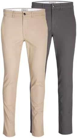 Calças Chino Pack de 2 Calças Chino Slim Fit Loiça 36 32 Louça