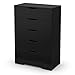 South Shore Holland 5-Drawer Chest-Pure Black, Queen