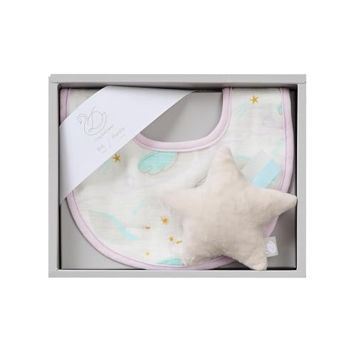 D by DADWAY(ディーバイダッドウェイ) ギフトセット S スワンレイク ラベンダー 出産祝い プレゼント ギフト スタイ ラトル 吸水性 吸湿性 STDB0136962