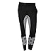 PHOTNO Men's leisure harem pants Tight Pant Underwear Leggings (XL, Black)