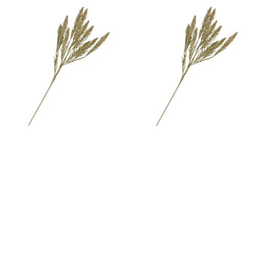 Jade Silver Sparkling Faux Pine Sprays | 2 Sprays | for Indoor Decor