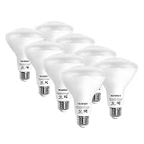 Tenergy Dimmable LED Flood Light Bulbs, 60 Watt Equivalent (8W), Daylight White (5000K), BR30 E26 Medium Standard Base Recessed Light Bulbs for Can Ceiling Light, UL Listed (Pack of 8)