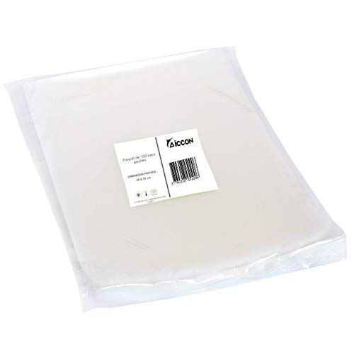 Vakuumier Beutel Vakuumbeutel für Lebensmittel Vakuum Schweißbeutel geprägte Beutel 100er-Pack (25 x 35 cm)