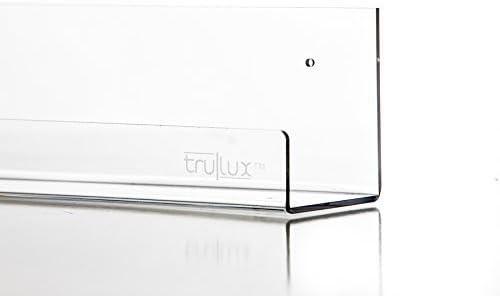 TRULUX 24 Inch Invisible Floating Book Shelf and Magazine Rack – Thick Clear Acrylic Display Organizer - Hardware Included