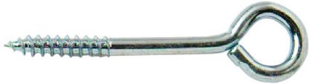 Merriway BH00318 (15 Pcs) Screw-In Vine Eye, 100 mm (4 inch) - Zinc Plated - Pack of 15 Pieces