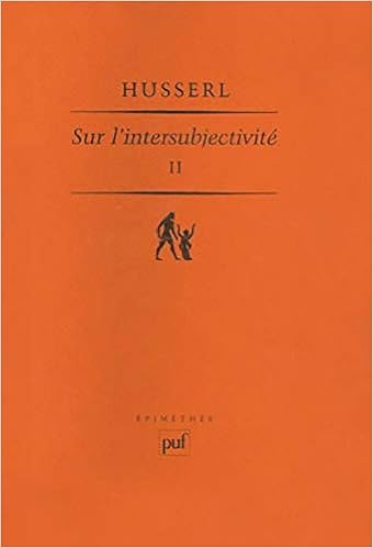 Sur L Intersubjectivite Tome 2 Amazon Fr Husserl Edmund Livres