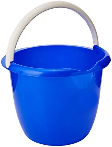 Charles Bentley Plastic Bucket with Pouring Lip 10 Litre Capacity Blue